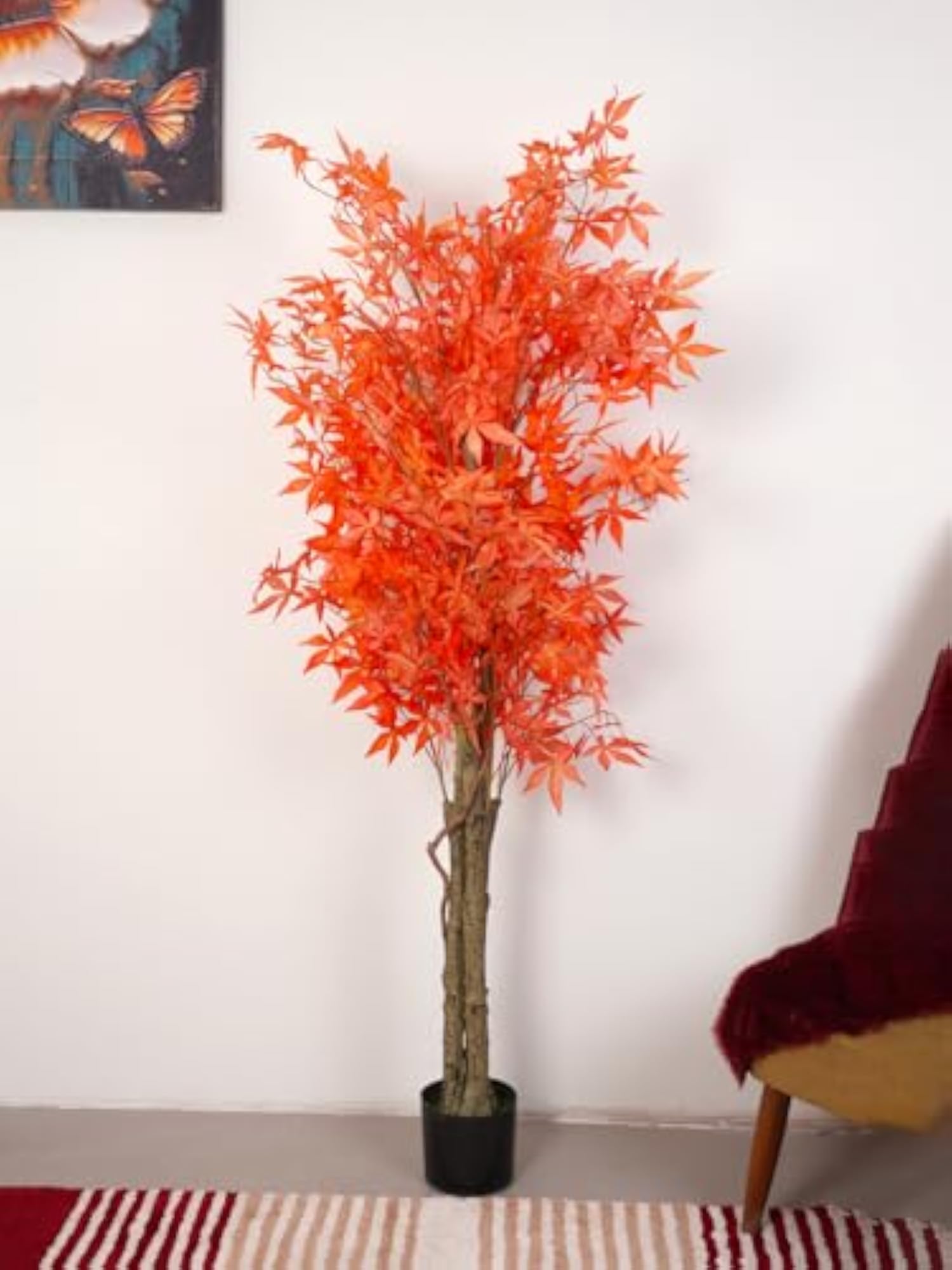 Artificial Real Touch Japanese Maple Faux Plant with Pot