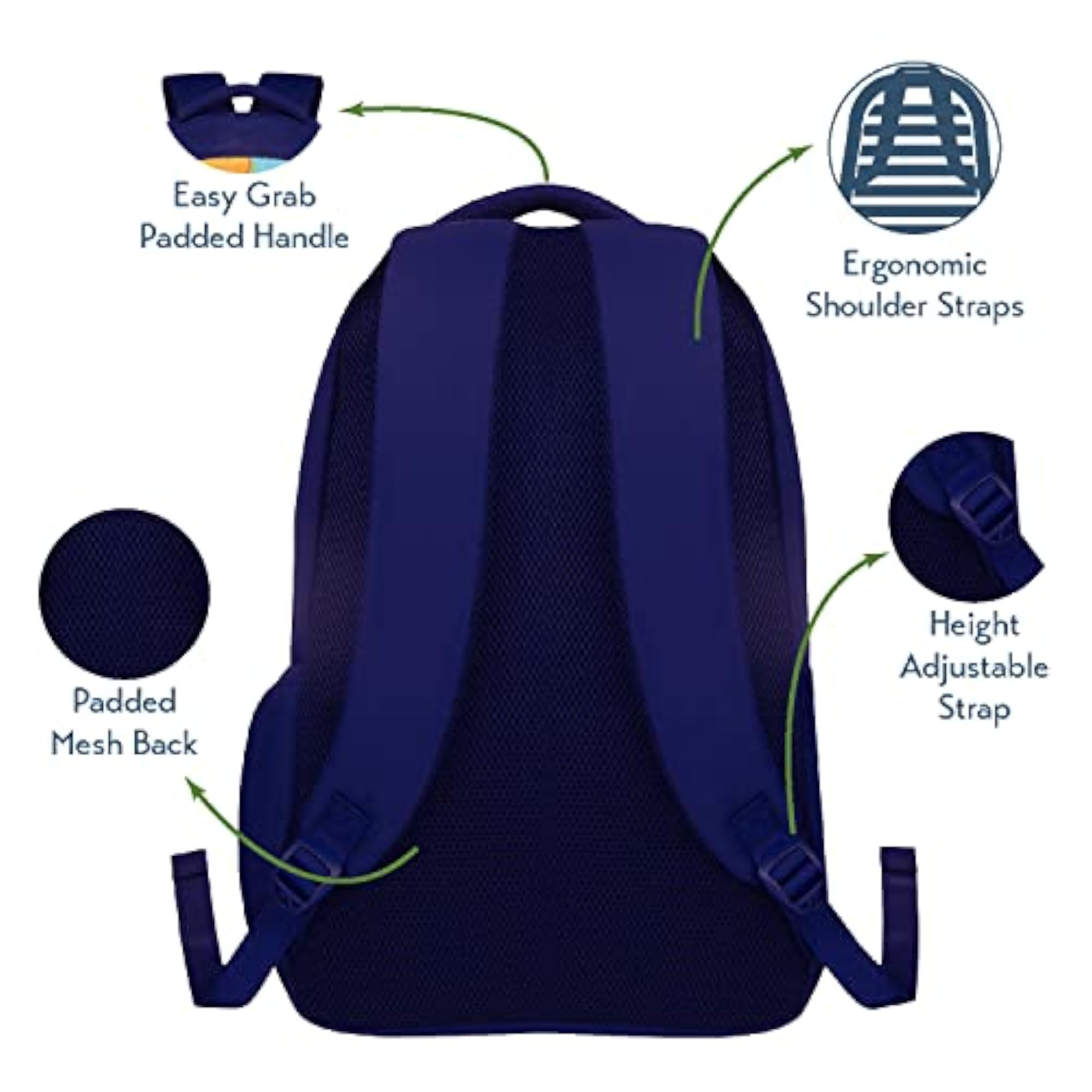 Daffodil Laptop Backpack for Women & Girls (19 Inches)