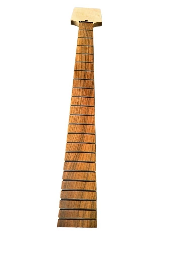 Manico for chitarra baritona a 22 tasti, tastiera in palissandro acero da 30 pollici, senza testa a paletta intarsiata