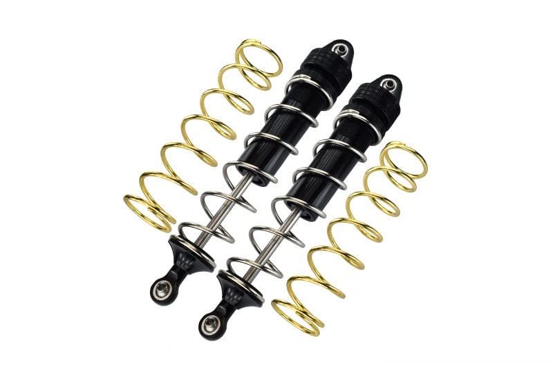 Aluminum Rear Thickened Spring Dampers 187mm For Arrma 1:5 KRATON 8S BLX/OUTCAST 8S BLX/KRATON EXB Roller - 2Pc Set Black