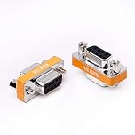 DB9 null modem adapter female to female slimline data transfer serial port adapter 2 Pack