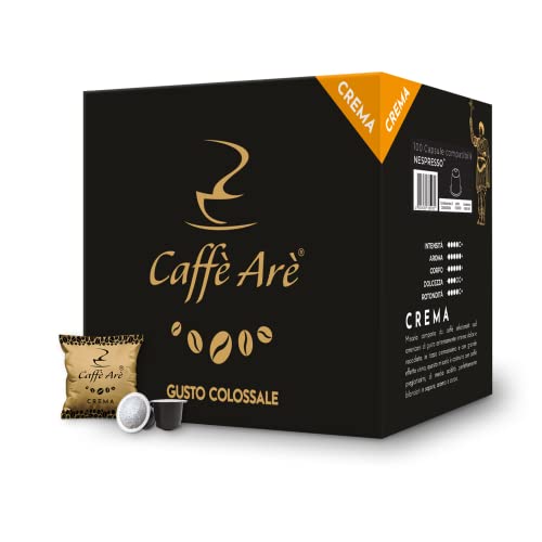 Caffè Arè - Miscela Crema - 100 Capsule - Compatibili Con Le Macchine Ad Uso Domestico Nespresso ®*