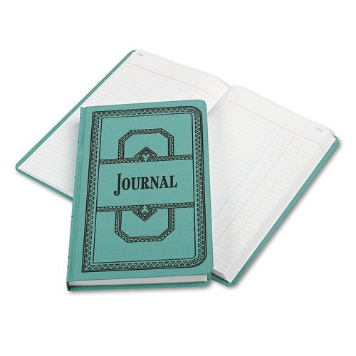 Boorum & Pease Record/Account Book, Journal Rule, Blue, 500