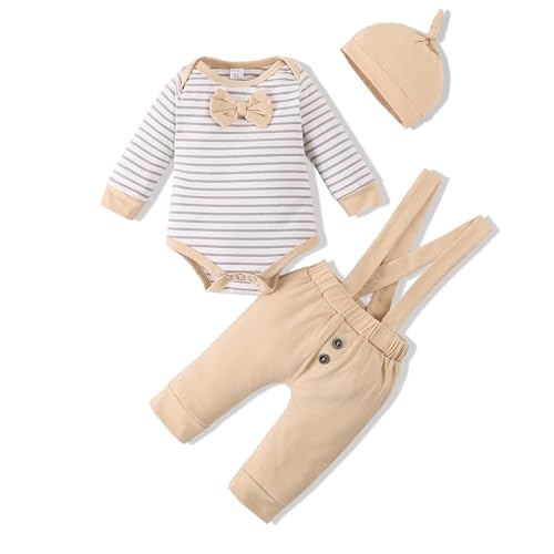 Image of VINUOKER Baby Boy Outfits Baby Boy Summer Clothes Infant Boy Suspender Outfit Sets