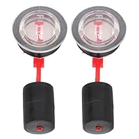 CAXUSD 2St Kraftstofftankwaage Kraftstoffstand Tankanzeige Generator Kraftstoffpegelüberwachung Niveauanzeige Benzin Kraftstoffzähler für Fahrzeug Kraftstoffanzeige des Generators Acryl