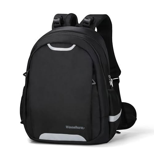 Sac a dos enfant reflechissant et securise de 28L pour grand ecolier noir