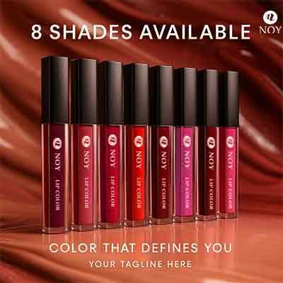 Image of NOY Lipstick Set Waterproof Ultra Matte Long Stay Comfort Matte Lip Combo Cherry Pink, Maroon Pack of 2