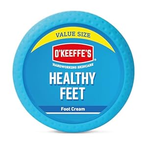 O’Keeffe’s Healthy Feet Value Size Jar, 180g – Foot Cream for Extremely Dry, Cracked Feet | Instantly Boosts Moisture Levels, Creates a Protective Layer & Prevents Moisture Loss