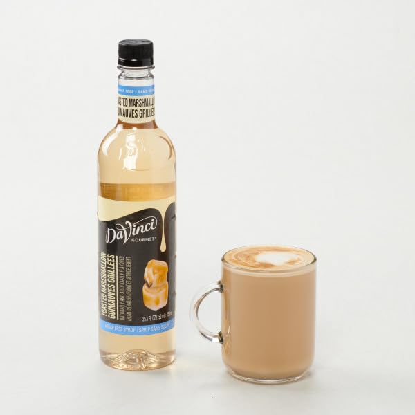 Image of DaVinci Gourmet Sugar-Free Toasted Marshmallow Syrup, 25.4 Fluid Ounces (Pack of 4)