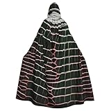 Matériau confortable : fabriquée avec du tissu, cette cape à capuche imprimé peau de crocodile est confortable à porter et n'irrite pas votre peau, vous permettant de profiter pleinement de votre expérience de costume.