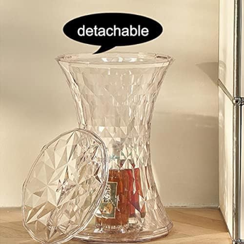 Table d'appoint en acrylique transparent marron décoration design