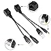 Coaxuhf Passive PoE Injector 5 Pairs Passive PoE Injector and PoE Splitter Kit with 5.5x2.1 mm DC Power Adaptor Connector RJ45 Power Over Ethernet