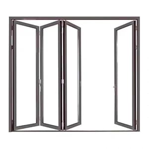 IYUESQ Faltbares Schiebefenster mit Aluminiumrahmen