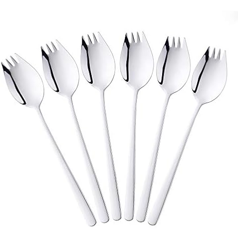 BISDARUN Stainless Steel Sporks Set of 6 Cover