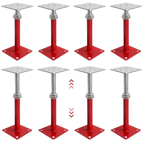 8 Pack House Jacks for Leveling, 11" - 16" Height