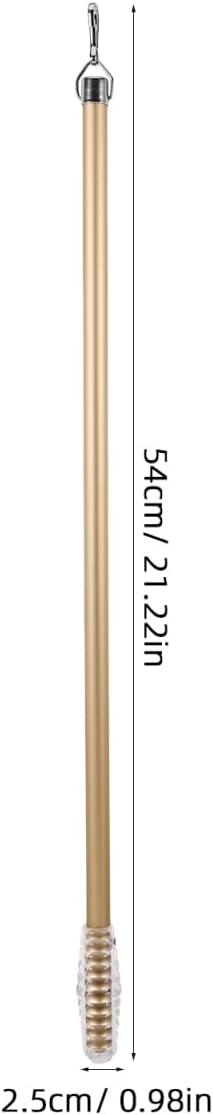 Vaguelly Drapery Pull Rod 21.25 Inch Aluminum Alloy Curtain Pull Wand for Easy Manual Sliding Lightweight Window Treatment Hardware for Curtains Single Replacement Rod