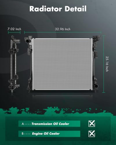 Image of SCITOO Automotive Replacement Engine Radiator for Chrysler Dodge Ram