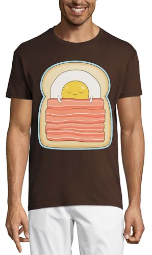 T-shirt homme sandwich bacon en coton, le cadeau original et amusant à offrir