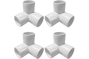 3-Way 3/4" PVC Corner Cross Elbow Fittings for Greenhouse