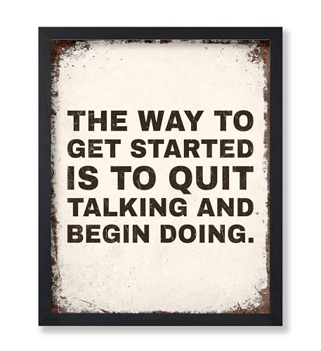 Poster Master Vintage Quit Talking And Begin Doing Poster -