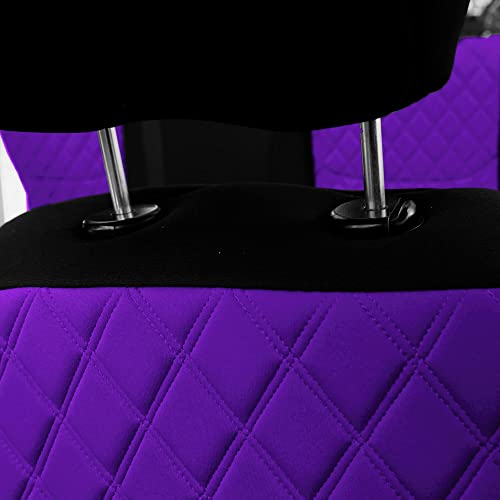 We Are Young Life Is Fun™ Custom Fit Seat Covers For Jeep Wrangler Jk 4 Door For Years 2007-2018 Full Set Automotive Seat Covers Neoprene And Neosupreme Water Resistant Purple Car Seat Covers #TOP5