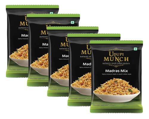 Image of Chheda's - Udupi Munch Madras Mix - Spicy Mixture Made in South Indian Style - 350 Gm Pack of 5