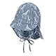 Sterntaler Baby - Jungen Pet met klep M. nekbescherming 1612130 Winter Hut, Blau, 45 EU