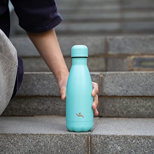 Image of Konokyo Insulated Water Bottles,12 oz Double Wall Stainless Steel Vacumm Metal Flask for Sports Travel,Gray
