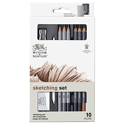 Winsor & Newton Studio Collection Artist Pencils, Sketching Pencils, Set of 10