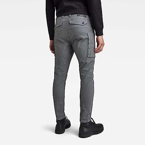 Gestaró Men's Skinny Zip Pocket 3D SKINNY CARGO PANTS Cargo Pants, Backdrop superstretch canvas/axis, W29 / L322