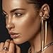 JeanBeau Gold Bow Dangle Drop Tassel Earrings for Women Statement Elegant Long Chain Dangly Ribbon Dangling Wedding Prom Fashion Jewelry Gift Christmas Stocking Stuffers