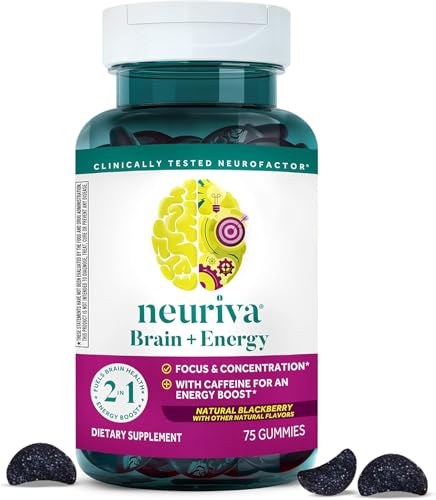 Image of NEURIVA Brain + Energy Supplement - 75 Count Capsules