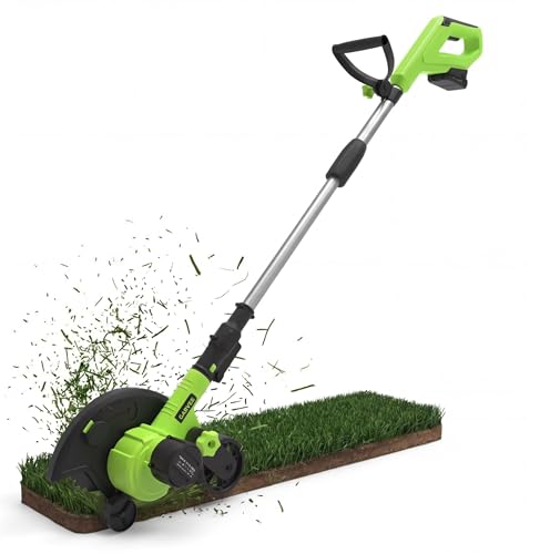 20V Cordless Lawn Edger with 9" Blade & 4.0Ah Battery