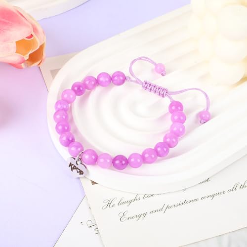 JIANZHEN KPop Bracelet Merch Stuff and Birthday Card Korea-Pop Demon Christmas Jewelry Birthday Party Decor Cosplay Outfits Accessories for Gir Women Daughter Sister Fans (Dreamy Purple) — view 4