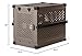 Impact Collapsible Dog Crate - Foldable Hard Crate for Medium Dogs - Heavy Duty Travel Kennel with Powder-Coated Aluminum - Quick Setup for Indoor & Outdoor (Gray, 30
