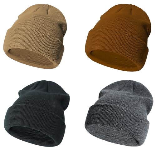 Image of Urban Virgin Toddler Winter Hat Baby Beanie Kids Beanies Boys Hats Knit Winter Caps Soft Infant Girls 4 Packs