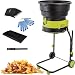 Gartenhäcksler Häcksler Schredder (2500 W,Wartungsarm,Transporträde... Trichteröffnung,Fangsack Und Zuführhilfe),noPowercord