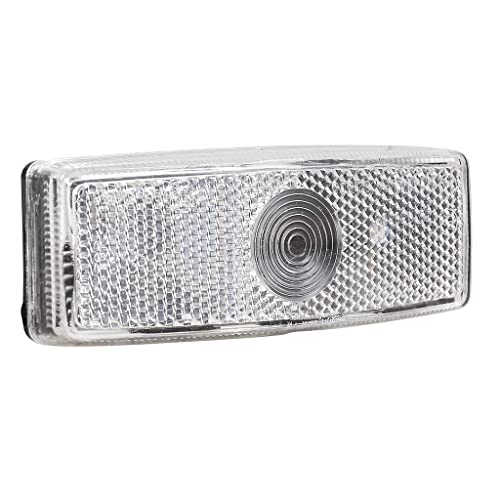 OROK - Feu de Position Blanc pour remorque/Feu de gabarit Blanc - A Fixer - Ampoule témoin T10/5W Non fournie - Dimensions : 110 x 24 x 42mm - Entraxe : 45mm...