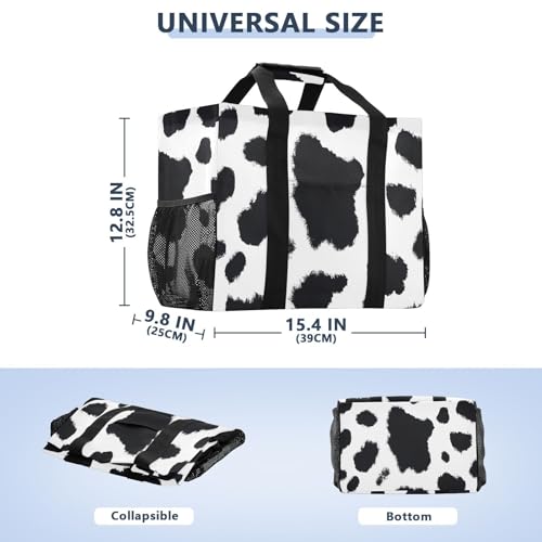 Cute Cow Pattern Large Beach Bag Waterproof Beach Tote Bags for Women Travel Gym Pool3