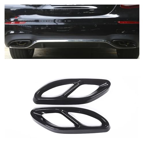 BYJQWKSQA �����Z�f�X ABCE GLC GLE CLS�N���X W176 W246 W205 W213 �Ή� �X�e�����X�X�`�[���p�C�v�J�o�[�g���� 2��(Style A Glossy Black)