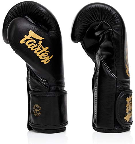 Fairtex Glory Kickboxing Gloves - Limited Edition (Black Bgvg1, 14 Oz) #TOP4