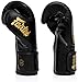 Fairtex Glory Training Gloves - Premium Leather MMA & Boxing Gloves |Handmade in Thailand - Shock-Absorbing Foam Padding | Ideal for Kickboxing, Sparring & Competition (Black-16oz)