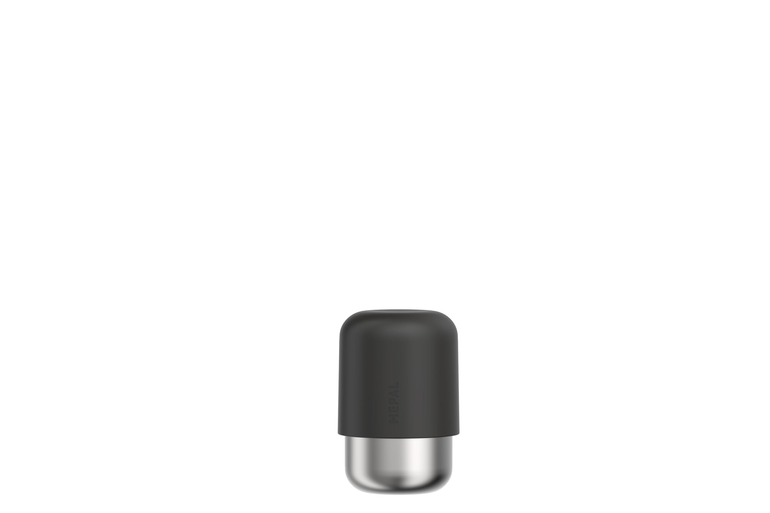 Mepal - Coffee Mug to go Ellipse - Keeps Drinks hot for up to 30 Minutes - Double-Walled Design - Reusable Cup - Dishwasher Safe - Nordic Black
