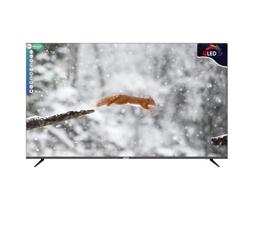 Generaltec 65 Inch 4K QLED Smart TV with WebOS, Magic Remote, Bluetooth, 2024 Model-GQLED65WOS, 2 Remote controls, Cinema Screen Design, Dolby Audio, Smart Voice Control, Apps YouTube, Netflix, Shahid
