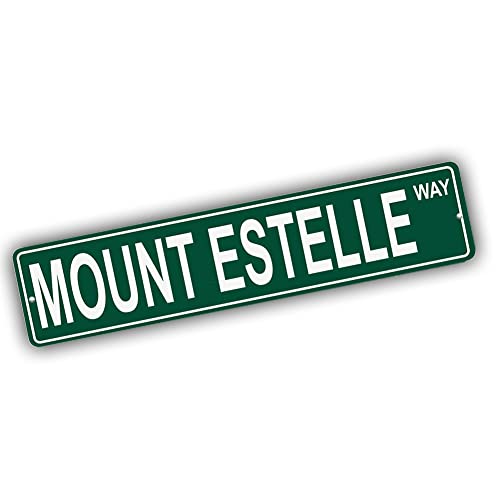 Brotherhood Aluminum Street Sign for Mount Estelle - Alaska Man Cave Decor
