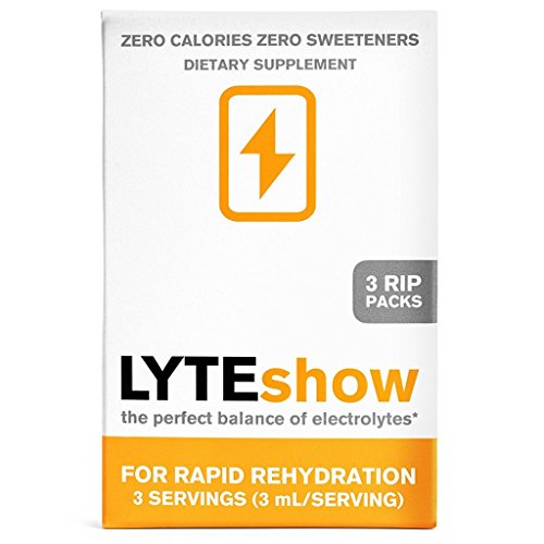 LyteShow Sugar-Free Electrolyte Supplement for Hydration and Immune Support - 3 Single Servings - Keto Friendly - Zinc and Magnesium for Rapid Rehydration, Workout, Muscle Recovery and Energy - Vegan