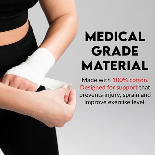 WOD Nation White Athletic Sports Tape - 1.5 inch x 10 Yards Per Roll (50 Pack) - Strong, Easy-Tear, No Residue Athletic Tape for Ankle Support, Wrist Tape, Pre Wrap, Ideal for Boxing, Soccer & More - Thumbnail 5