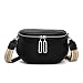 Produktbild Fibrdoo Crossbody Bag Bauchtasche Damen Stylisch, Leder Crossbody Bag Damen Breiter Gurt Groß mit Abnehmbar Schultergurt, Umhängetasche Damen