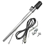 w124 motorantenne nachrüsten Mercedes E-Klasse W124 tomzz Audio 1034-001 Kotflügel Teleskopantenne kompatibel mit Mercedes E-Klasse W124 Kabel 4 Teleskope schwarz DIN-Stecker