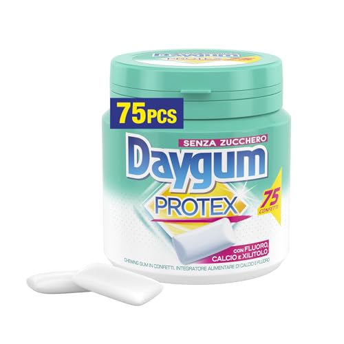 Daygum Protex Gomme da Masticare, Pacco da 75 Pezzi, 104g,